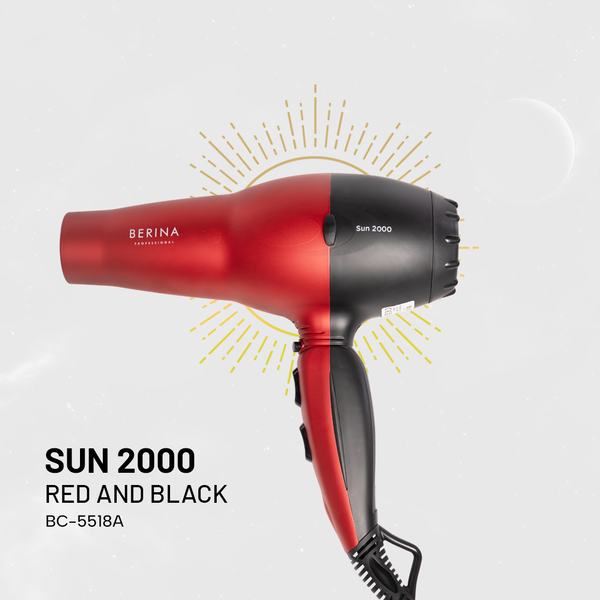 Sun 2200W (Red & Black) Hair Dryer