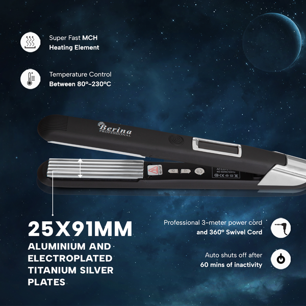Silver Titanium Shine Crimper