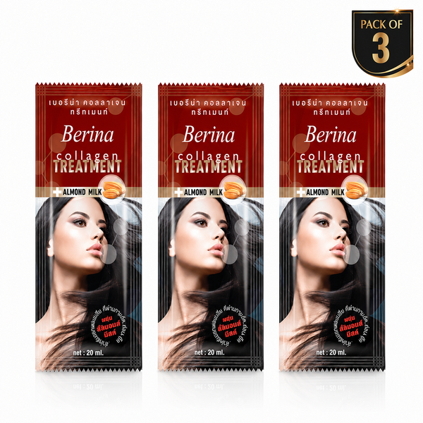 Hair Collagen Treatment Cream Pack of 3 | Deep Hair Repair, Smoothening & Silky Shine