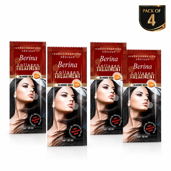 Hair Collagen Treatment Cream Pack of 4 | Deep Hair Repair, Smoothening & Silky Shine
