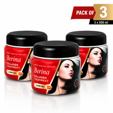 Hair Collagen Treatment Cream Pack of 3 | Deep Hair Repair, Smoothening & Silky Shine