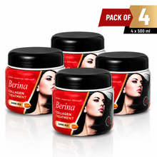 Hair Collagen Treatment Cream Pack of 4 | Deep Hair Repair, Smoothening & Silky Shine